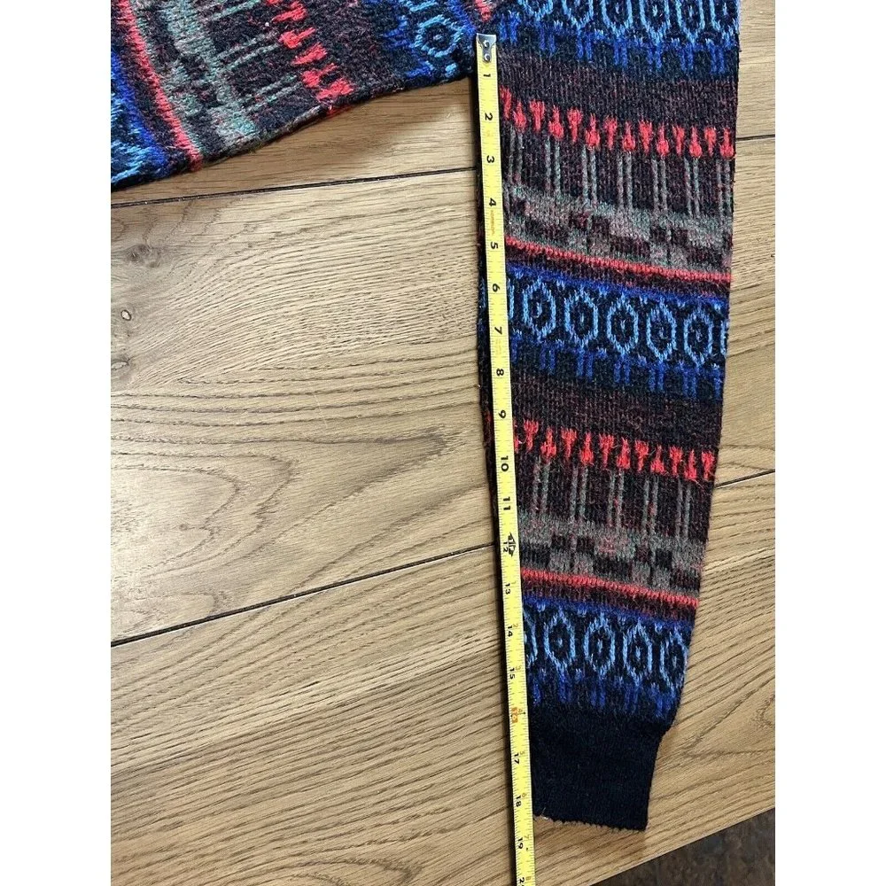 Richman Brothers Argyle Sweater size‎ Medium 100% Virgin Acrylic